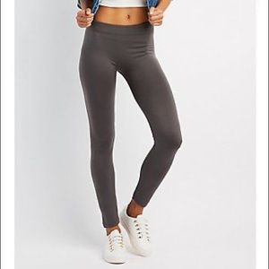Grey Fleece Lined Leggings